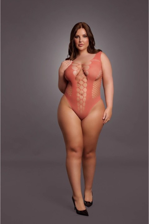 Le Desir Body Queen Size czarny, głęboki dekolt V, XL-4XL Le Desir Body Queen Size czarny, głęboki dekolt V, XL-4XL