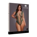 Le Desir Body Queen Size z głębokim dekoltem V XL-4XL czarny