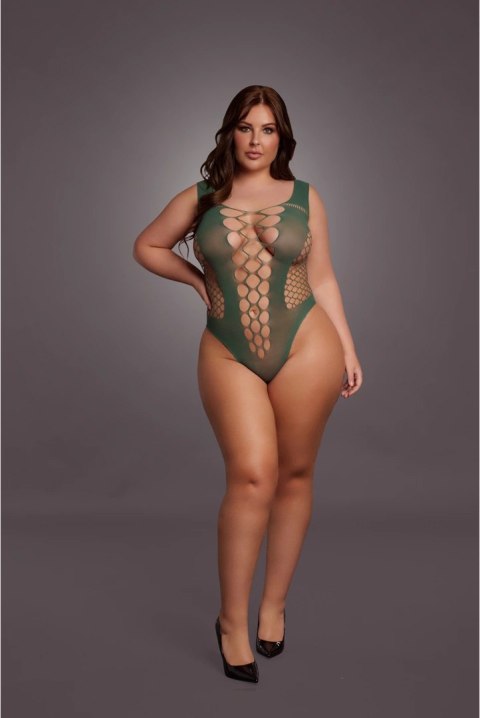 Le Desir Body Queen Size z głębokim dekoltem V XL-4XL czarny Le Desir Body Queen Size z głębokim dekoltem V XL-4XL czarny