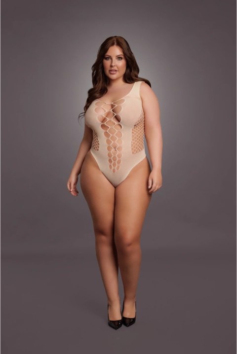 Le Desir Body Queen Size z głębokim dekoltem V czarny XL-4XL Le Desir Body Queen Size z głębokim dekoltem V czarny XL-4XL