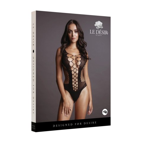 Le Desir Body z siateczki Fence Net czarne S-L głęboki dekolt Le Desir Body z siateczki Fence Net czarne S-L głęboki dekolt
