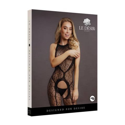 Le Desir Bodystocking Leopard bez strefy intymnej S-XL, wzor panterka Le Desir Bodystocking Leopard bez strefy intymnej S-XL, wzor panterka