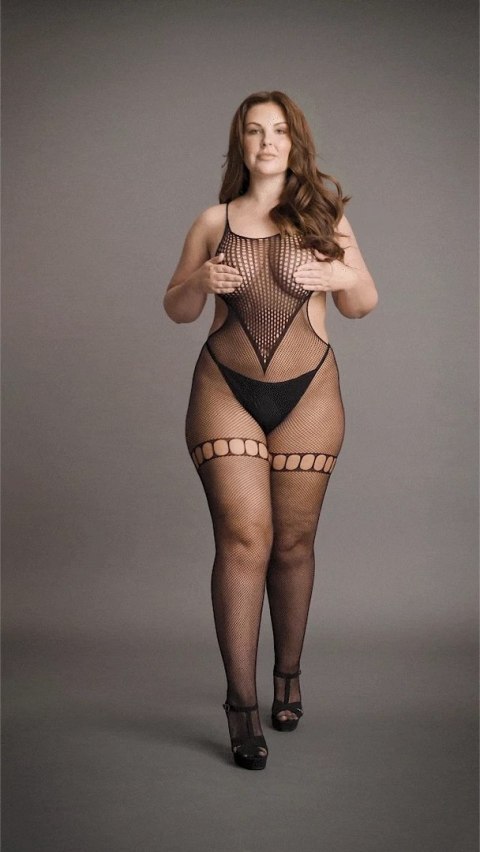 Le Desir Bodystocking Plus Size otwarte boki siateczka XXL-5XL Le Desir Bodystocking Plus Size otwarte boki siateczka XXL-5XL