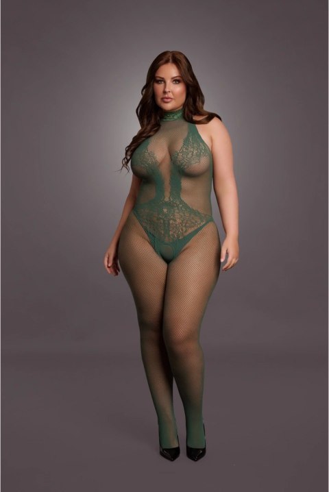Le Desir Bodystocking Queen Size z koronką i kabaretką XL-4XL Le Desir Bodystocking Queen Size z koronką i kabaretką XL-4XL