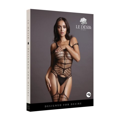 Le Desir Bodystocking z nieprzezroczystą podszewką S-XL czarne Le Desir Bodystocking z nieprzezroczystą podszewką S-XL czarne