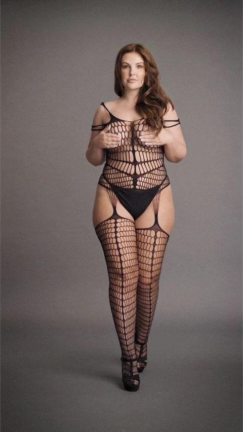 Le Desir Plus Size Bodystocking z kryjącą podszewką, rozmiar XXL-5XL Le Desir Plus Size Bodystocking z kryjącą podszewką, rozmiar XXL-5XL