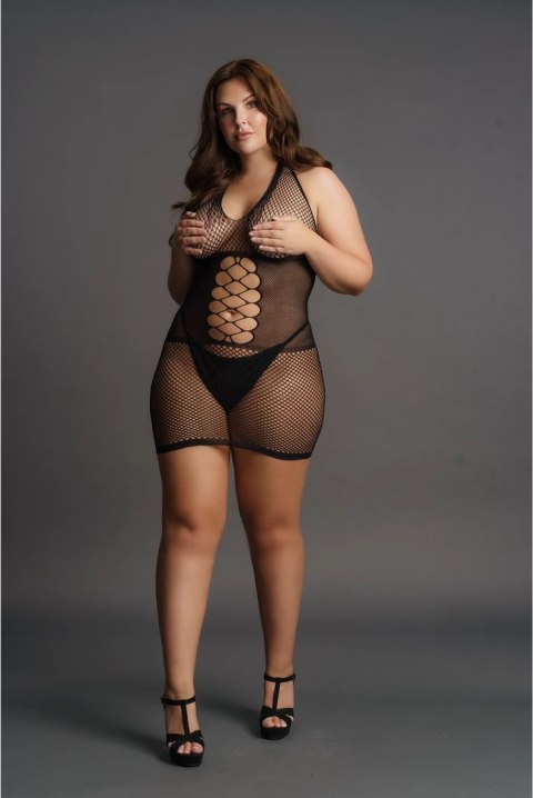 Le Desir Plus Size Sukienka z koronką i odkrytym dołem XXL-5XL Le Desir Plus Size Sukienka z koronką i odkrytym dołem XXL-5XL