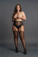 Le Desir Pończochy Plus Size z tylnym szwem, wysoki pas 2XL-5XL