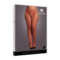 Le Desir Queen Size rajstopy stylizowane z paskiem XL-4XL czarne