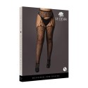 Le Desir Rajstopy Plus Size Leopard elastyczna siateczka