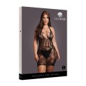 Le Desir Sukienka Halterneck Plus Size z Gorsetem i Koronką XL-4XL