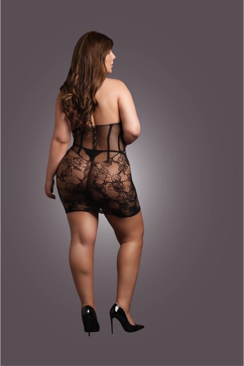 Le Desir Sukienka Halterneck Plus Size z Gorsetem i Koronką XL-4XL Le Desir Sukienka Halterneck Plus Size z Gorsetem i Koronką XL-4XL