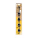 Boneyard Ass Ballz XL - Koraliki silikonowe L, 46 cm, czarne