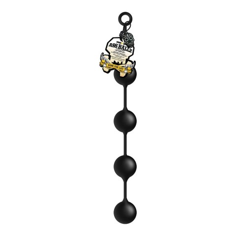 Boneyard Ass Ballz XL - Koraliki silikonowe XL z uchwytem, 55 cm
