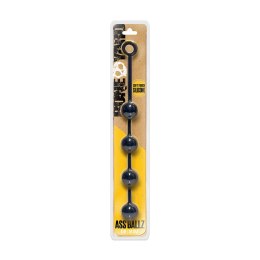 Boneyard Ass Ballz XL - Koraliki silikonowe M, matowa powierzchnia, 40 cm