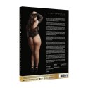 Le Desir Body Plus Size czerwony z ozdobną koronką i otwartym kroczem