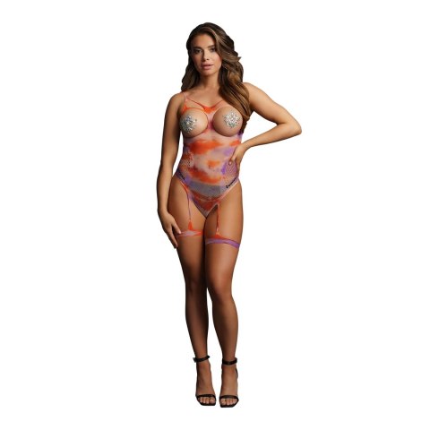 Le Desir Body siateczkowe z otwartym kroczem S-XL czarne ramiączka Le Desir Body siateczkowe z otwartym kroczem S-XL czarne ramiączka