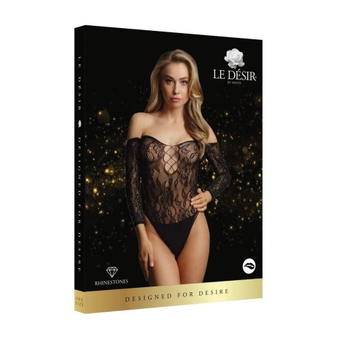 Le Desir Body z czerwonej koronki z wycięciem, rozmiar uniwersalny S-XL Le Desir Body z czerwonej koronki z wycięciem, rozmiar uniwersalny S-XL