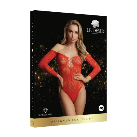 Le Desir Body z elastycznymi paskami otwarta część dolna S-XL czerwony Le Desir Body z elastycznymi paskami otwarta część dolna S-XL czerwony