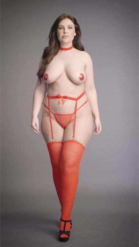 Le Desir Jingle Plus Size - Zestaw z brokatowymi naklejkami i pończochami Le Desir Jingle Plus Size - Zestaw z brokatowymi naklejkami i pończochami