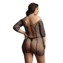 Le Desir Mini Sukienka Plus Size z Krotkim Rękawem siateczkowa XL-4XL