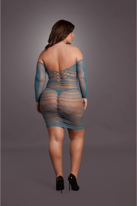 Le Desir Queen Size mini sukienka z długim rękawem i siateczką XL-4XL Le Desir Queen Size mini sukienka z długim rękawem i siateczką XL-4XL