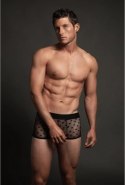 Allure Star Boxer L/XL siateczkowane bokserki męskie czarne