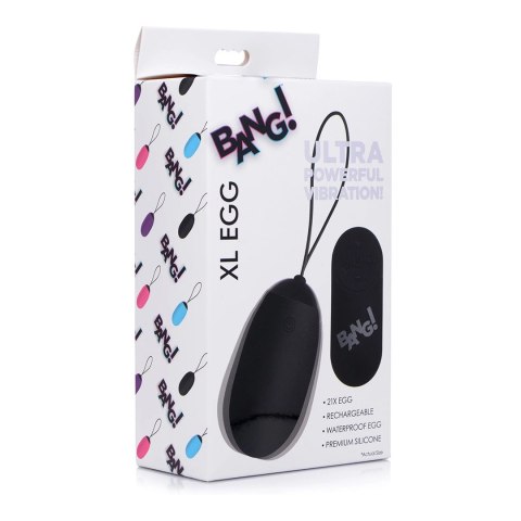 XR Brands BANG XL - Bezprzewodowe jajko wibracyjne silikonowe, 21 trybow XR Brands BANG XL - Bezprzewodowe jajko wibracyjne silikonowe, 21 trybow