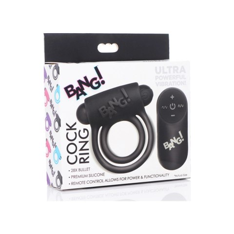 XR Brands BANG Toy silikonowy pierścień wibrujący z pilotem wodoodporny XR Brands BANG Toy silikonowy pierścień wibrujący z pilotem wodoodporny