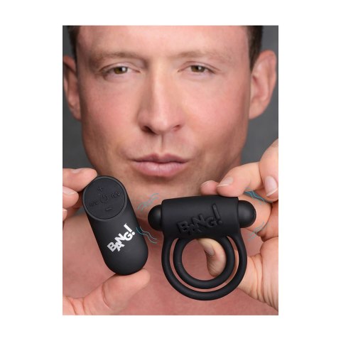 XR Brands BANG Toy silikonowy pierścień wibrujący z pilotem wodoodporny XR Brands BANG Toy silikonowy pierścień wibrujący z pilotem wodoodporny