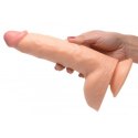 XR Brands Beefy Model 23 cm z Przyssawką - PVC, Jasny