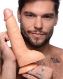 XR Brands Beefy Model 23 cm z Przyssawką - PVC, Jasny