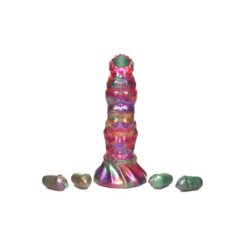 XR Brands Creature Cocks Larva silikonowy model z przyssawką, kolorowy