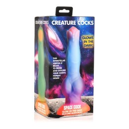 XR Brands Creature Cocks silikonowy model świecący w ciemności, kolorowy