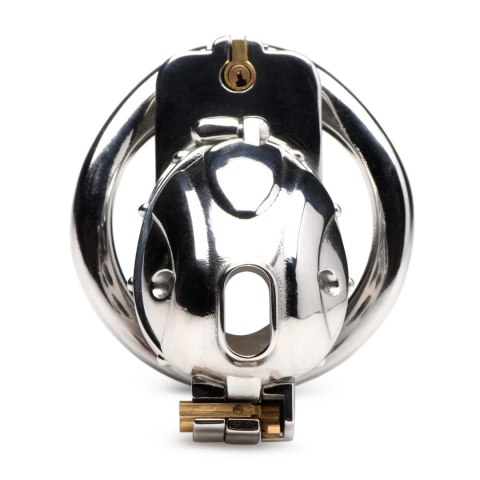 XR Brands Deluxe Locking Chastity Cage stal nierdzewna regulowana XR Brands Deluxe Locking Chastity Cage stal nierdzewna regulowana