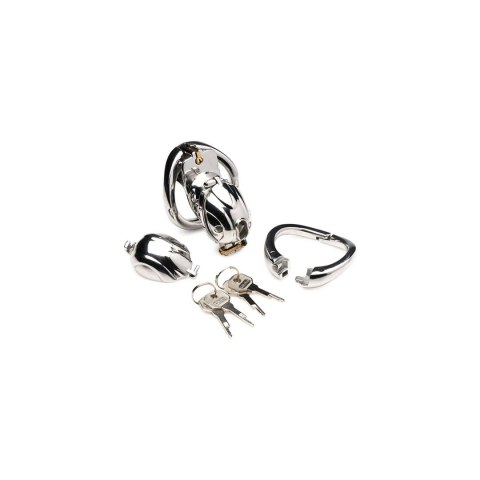 XR Brands Deluxe Locking Chastity Cage stal nierdzewna regulowana XR Brands Deluxe Locking Chastity Cage stal nierdzewna regulowana