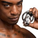 XR Brands Deluxe Locking Chastity Cage stal nierdzewna regulowana