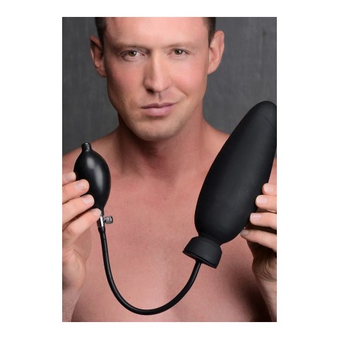 XR Brands Dick-Spand silikonowa pompowana forma anatomiczna czarna XR Brands Dick-Spand silikonowa pompowana forma anatomiczna czarna