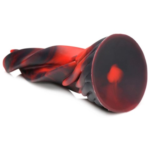XR Brands Twisted Tongues silikonowy model intymny czarno-czerwony XR Brands Twisted Tongues silikonowy model intymny czarno-czerwony