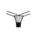 Allure Naughty Vanilla majtki z paskami i wycięciem, beżowe S/M