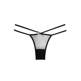 Allure Naughty Vanilla majtki z paskami i wycięciem, beżowe S/M