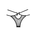 Allure Naughty Vanilla majtki z paskami i wycięciem, beżowe S/M