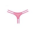 Allure Sweet Honey majtki koronkowe z siateczką, wycięcie peekaboo, S/M