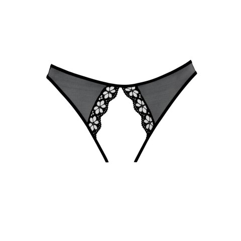 Dreamgirl Mirabelle Allure majtki z siateczki i koronką czarne M Dreamgirl Mirabelle Allure majtki z siateczki i koronką czarne M
