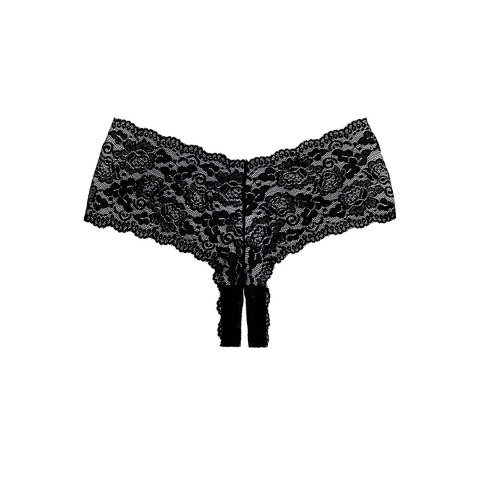 Leg Avenue Candy Apple Allure - koronkowe szorty bezkrokowe, czerwone Leg Avenue Candy Apple Allure - koronkowe szorty bezkrokowe, czerwone