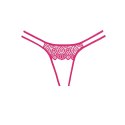 Leg Avenue Lovestruck Allure koronkowe majtki z ozdobnym tyłem, czarne