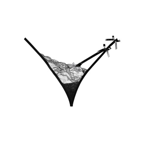 Leg Avenue Pixie Allure stringi koronkowe czarne S/M Leg Avenue Pixie Allure stringi koronkowe czarne S/M