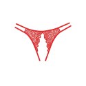 Lovestruck Allure - Koronkowe majtki damskie z eleganckim wycięciem