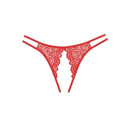 Lovestruck Allure - Koronkowe majtki damskie z eleganckim wycięciem