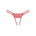 Lovestruck Allure - Koronkowe majtki damskie z eleganckim wycięciem